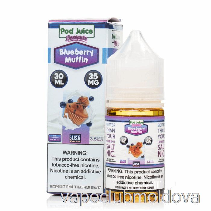 Vape Mod Brioșă Cu Afine - Suc De Păstăi - 30ml 35mg